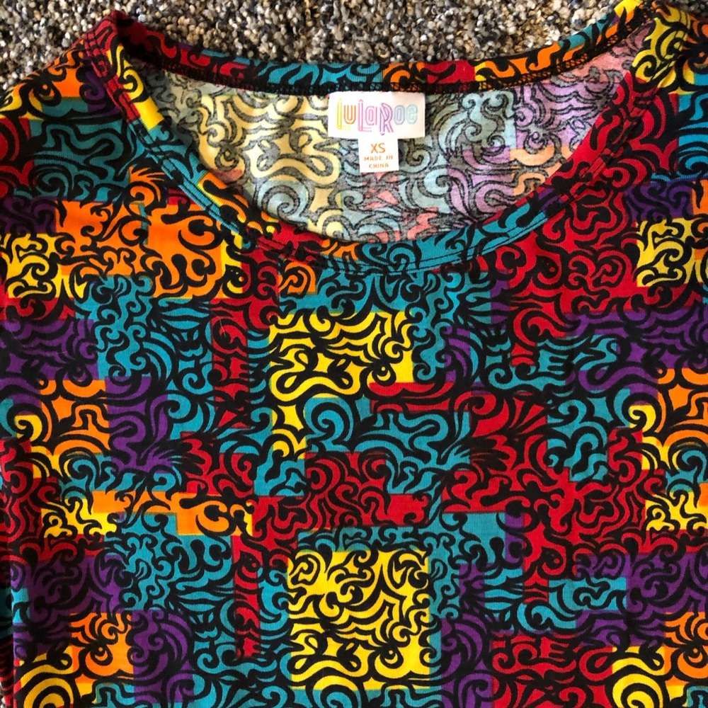 LuLaRoe Julia Fun print